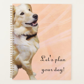 Goldener Retriever in einem Bowtie-Planer Planer