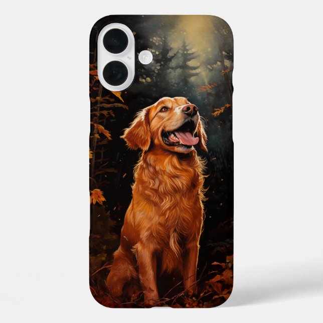 Goldener Retriever iPhone 16 Plus Hülle (Rückseite)