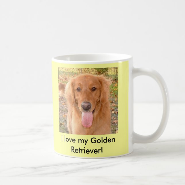 Goldener Retriever-Kaffee-Tasse Kaffeetasse (Rechts)