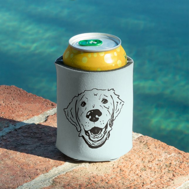 Goldener Retriever kann kühler werden. Dosenkühler (In Situ Pool)