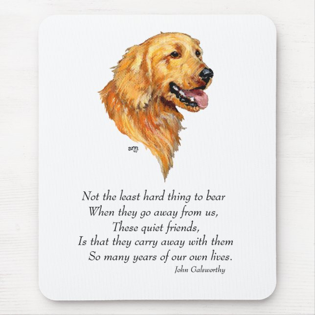 Goldener Retriever Keepake Mousepad (Vorne)