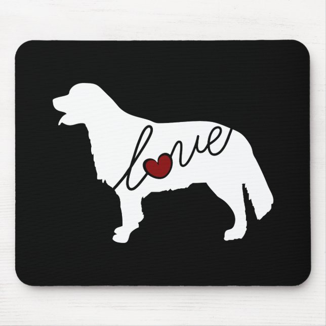 Goldener Retriever-Liebe Mousepad (Vorne)