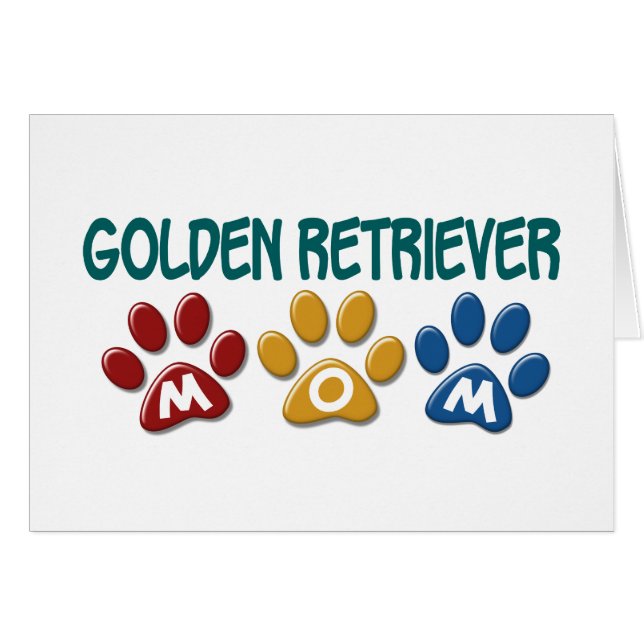 GOLDENER RETRIEVER Mama-Tatzen-Druck 1 (Vorderseite (Horizontal))