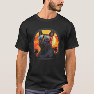 Goldener Retriever mit Sonnenbrille Sonnenuntergan T-Shirt
