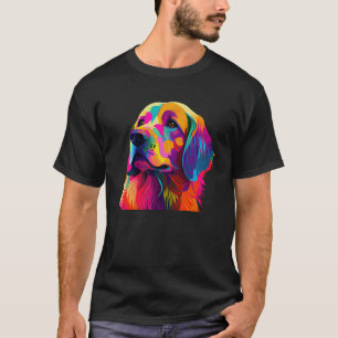 Goldener Retriever Pop Golden Retriever T-Shirt
