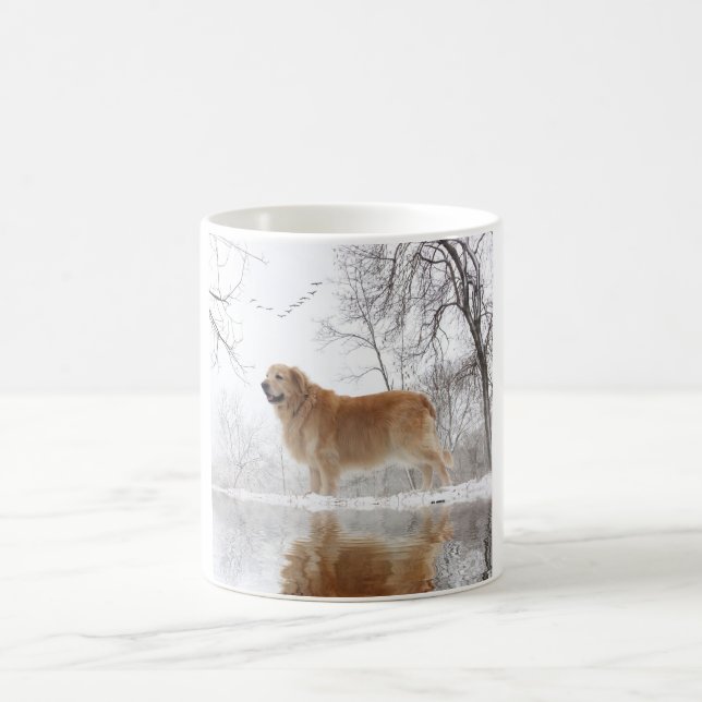 Goldener Retriever-Tasse Kaffeetasse (Mittel)