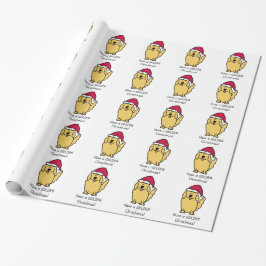 Goldener Retriever-WeihnachtsCartoon Geschenkpapier
