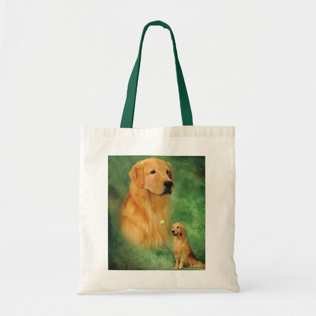 Goldener Retrieverspencer-Taschen-Tasche Tragetasche (Vorne)