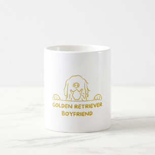 Goldener Retrofreund Kaffeetasse