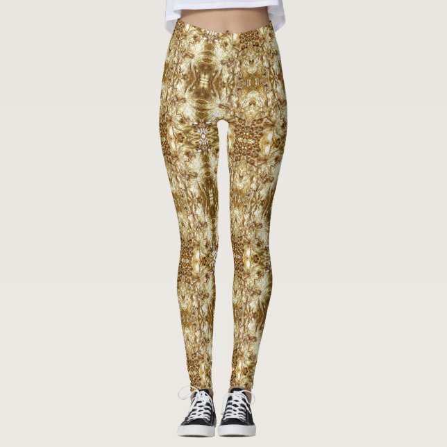 GOLDENER RINDFLEISCH LEGGINGS (Vorderseite)