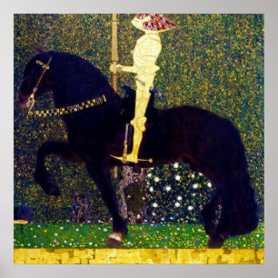 Goldener Ritter, Gustav Klimt Poster