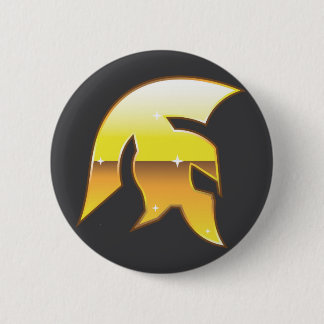 Goldener römischer Sturzhelm Button
