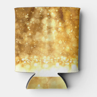 Goldener Roter Glitzer: Luxus-Hintergrund Dosenkühler