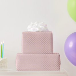 Goldener Rückzug auf Gold Dots Geschenkpapier