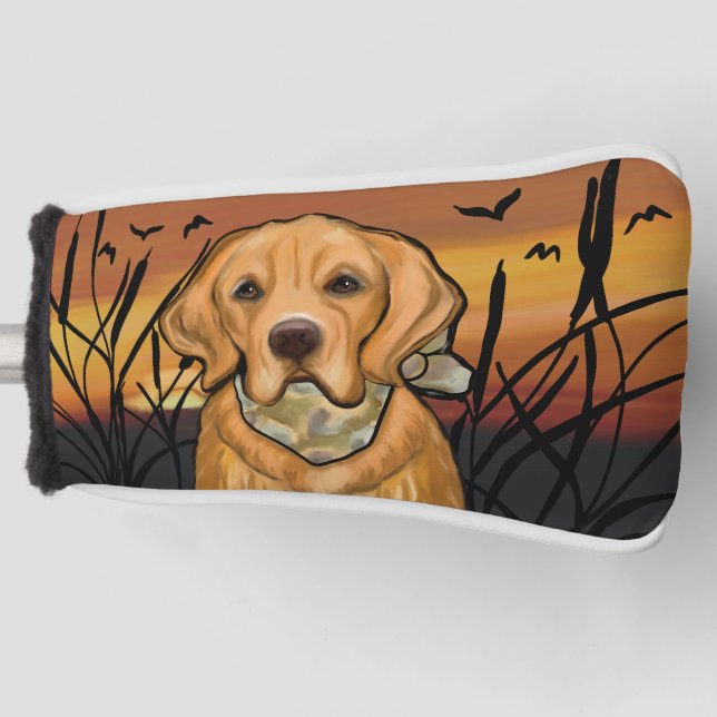 Goldener Rückzug Golf Headcover (Vorderseite)