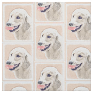 Goldener Rückzug mit Tennis Ball Malerei Hund Art Stoff
