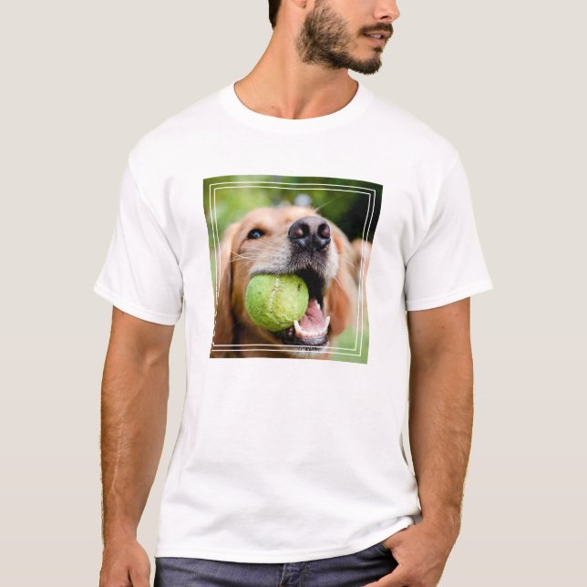 Goldener Rückzug mit Tennisball T-Shirt (Vorderseite)