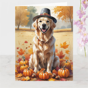 Goldener Rückzugsort Herbst Erntedank Art Karte