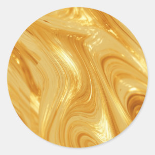 Goldener Schimmer Runder Aufkleber