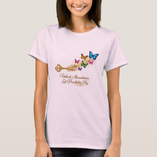 Goldener Schlüssel – Entfessle Fülle und lass Mögl T-Shirt
