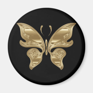 Goldener Schmetterling Magnet