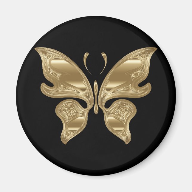 Goldener Schmetterling Magnet (Vorne)