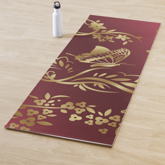 Goldener Schmetterling Yogamatte (Beispiel)