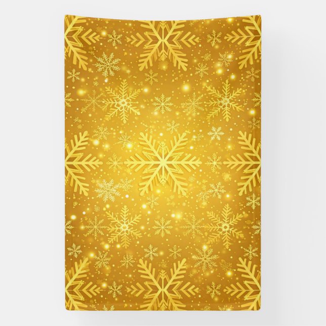 Goldener Schnee Banner (Vertikal)