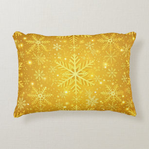 Goldener Schnee Dekokissen