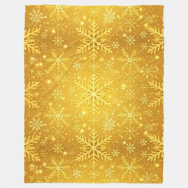 Goldener Schnee Fleecedecke (Vorderseite)
