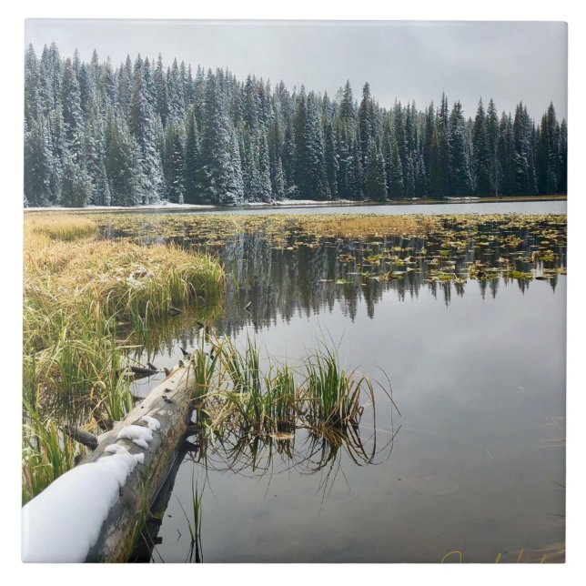 Goldener Schnee Fliese (Vorderseite)