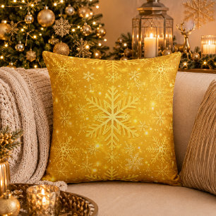 Goldener Schnee Kissen