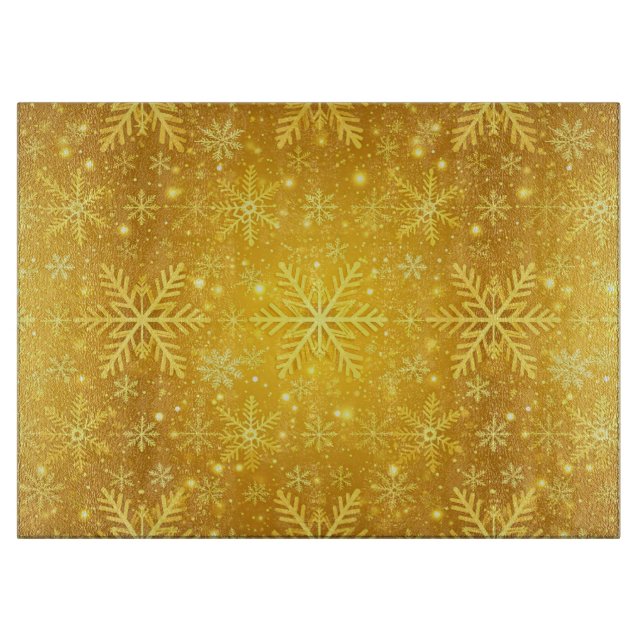 Goldener Schnee Schneidebrett (Vorderseite)