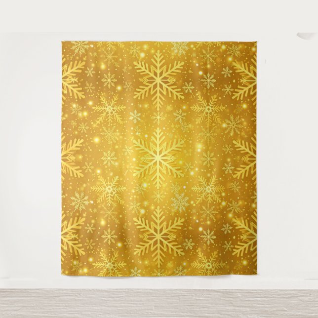 Goldener Schnee Wandteppich (Vorderseite)