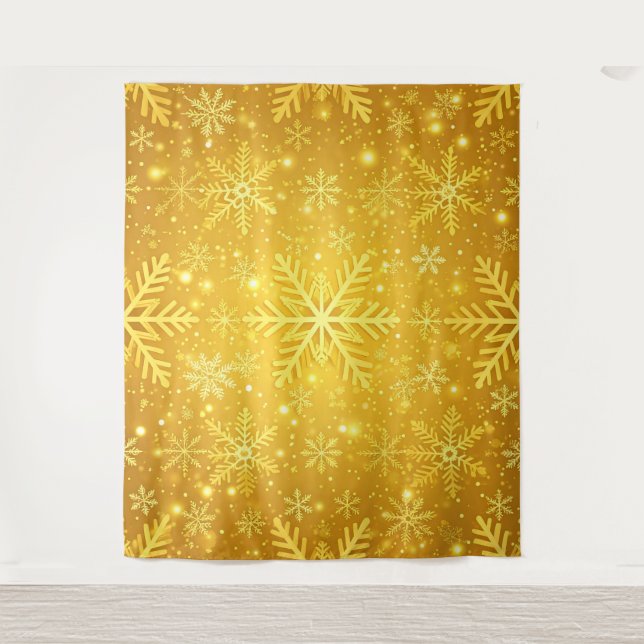 Goldener Schnee Wandteppich (Vorderseite)
