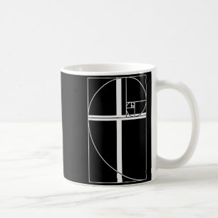 Goldener Schnitt Kreuz Christliche Fibonacci-Folge Kaffeetasse
