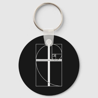 Goldener Schnitt Kreuz Christliche Fibonacci-Folge Schlüsselanhänger