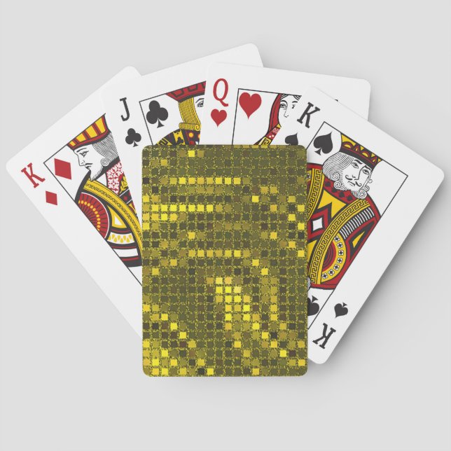 Goldener Sequenzeffekt Spielkarten (Rückseite)