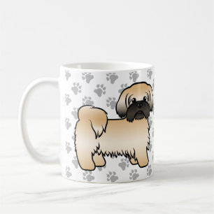 Goldener Shih Tzu mit schwarzer Maske, süßer Carto Kaffeetasse