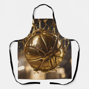 "Goldener Sieg: Netball in einem glänzenden Netz g Schürze
