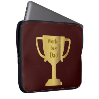 Goldener Sieg über den besten Vater der Welt Laptopschutzhülle