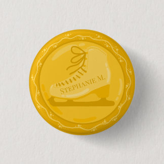Goldener Skate Medallion Button