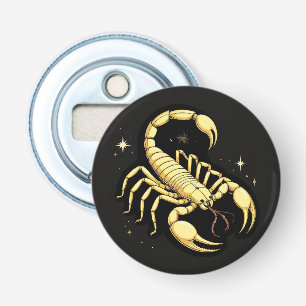 Goldener Skorpion-Zodiac-Schmuck für Bar-Dekor ♏ Flaschenöffner