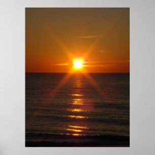 Goldener Sonnenaufgang Poster