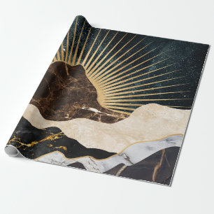 Goldener Sonnenaufgang über den Marmorbergen und S Geschenkpapier