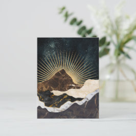 Goldener Sonnenaufgang über den Marmorbergen und S Postkarte