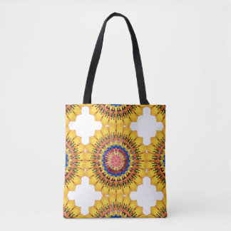 Goldener Sonnenausbruch Tasche