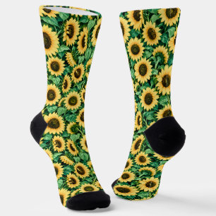 Goldener Sonnenblumengarten Socken