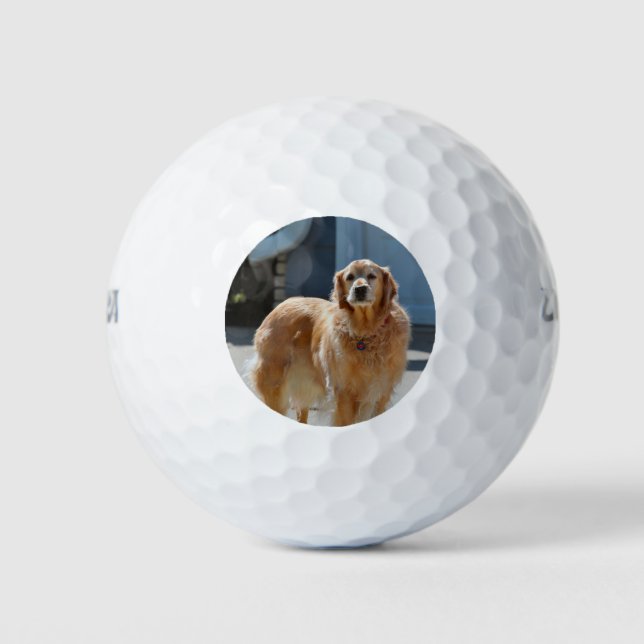 Goldener Sonnenschein Golfball (Vorderseite)