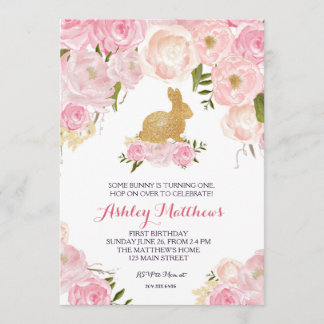 Goldener Sonnentag, rosa Blumenladen, Einladung